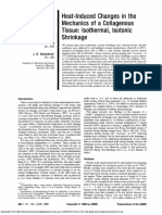 Heat-Induced Changes in The Mechanics of A Collagenous Tissue: Isothermal, Isotonic Shrinkage