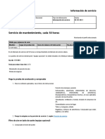 Servicio de Mantenimiento, Cada 50 Horas