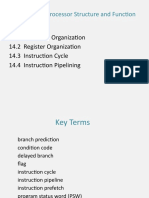 Chapter 14 - Processor Structure and Function