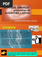 SIGNOS DEL EMBARAZO Presuntivos de Probabilidad y Certeza