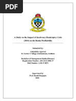 A Study On The Impact of Insolvency and Bankruptcy Code (2016) On The Bank's Profitability - Roll71