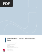 Roamserver 5.1 For Unix Administrator'S Guide