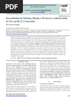 Ecocriticism in Thomas Hardy's Wessex:A Critical Study of Tess of The D'Urbervilles