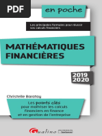 En Poche: Mathématiques Financières