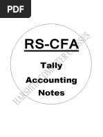 Rs-Cfa: Tally Accounting Notes