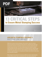 13 Critical Steps: To Ensure Metal Stamping Success