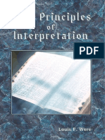 Bible Principles of Interpretation Louis F Were 1