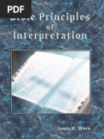 Bible Principles of Interpretation Louis F Were 1