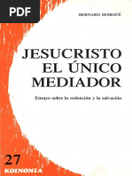 Sesboue Bernard. Jesucristo El Unico Mediador. Ensayo Sobre La Redención PDF