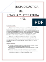 Secuencia Didáctica de Lengua 1 Grado