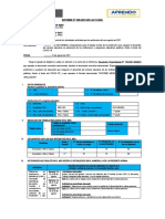 INFORME RVM DE AGOSTO - ARTE y CULTURA - VI CICLO - 1 y 2 Grado