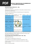 Aspectos Positivos y Negativos de Los Gobiernos en La Historia de Guatemala