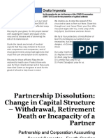 Partnership Dissolution Withdrawal Retirement Death and Incapacity