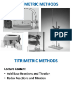 Titrimetric Methods