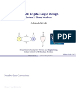 CS 226: Digital Logic Design: Lecture 2: Binary Numbers