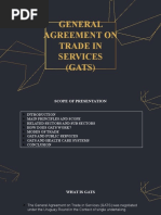 General Agreement On Trade in Services (GATS)