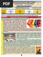 Supply Chain Management: Post Graduate Programme in Management