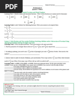 Lesson 1: Adds and Subtracts Simple Fractions and Mixed Numbers