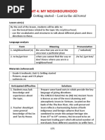 Unit 4: My Neighbourhood: Lesson 1: Getting Started - Lost in The Old Town!