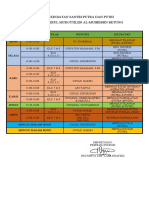 Jadwal Kegiatan Santri Putra Dan Putri