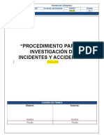 Proc. Investigacion de Incidentes y Accidentes