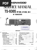 Kenwood-TRIO - TS930 HF Tranciever - Service Manual