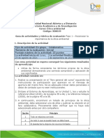 Guía de Actividades y Rúbrica de Evaluación - Fase 1 - Reconocer La Importancia de La Ética Ambiental