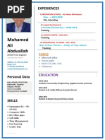 Resume Eng'mohamed Ali Abduallah