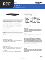 Ficha Tecnica XVR DAHUA 4 Canales