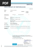 KEMA - Type Test Certification - Report - of - Performance - RET670 - Version - 2.2