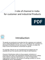 Types and Role of Channel Intermediaries in India For Consumer and Industrial Products