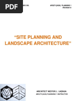 Site Planning and Landscape Architecture