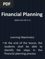 Financial Planning: WK04-LAS1-BF-II-12