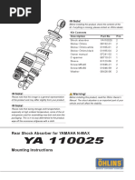 Note!: Rear Shock Absorber For YAMAHA N-MAX