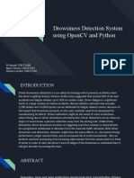 Drowsiness Detection System Using OpenCV and Python