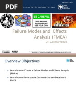 FMEA: Failure Modes and Effects Analysis