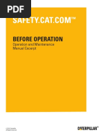 Before Operation: Operation and Maintenance Manual Excerpt