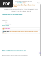 Servicenow Application Developer Exam New-Practice Test Set 1