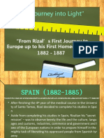 "The Journey Into Light": "From Rizal's First Journey To Europe Up To His First Homecoming" 1882 - 1887