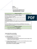 Evaluación Sumativa N°2 Educacion Fisica Y Salud: Colegio Santiago de Pudahuel