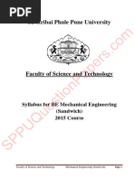 Be Mechanical Sandwich Engineering Final Year Be Semester 7-8-2015 Pattern