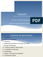 Políticas Públicas de Educação e Os Desafios para Uma Educação de Qualidade em Moçambique