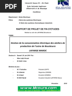 Gestion de La Consommation Electrique Des Ateliers de Production de L Usine de Bouskoura