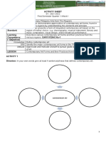 Contemporary Activity Sheet-Week1