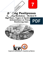 Araling Panlipunan: Ikatlong Markahan - Modyul 8