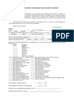 Survey Instrument For Senior High School Students: Rank Subjects