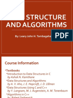 Data Structure and Algorithms Lecture 1