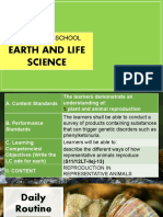 Senior High School: Earth and Life Science