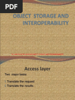 DR S.Aruna/Iii Bca-B/Ooad/Object Storage and Interoperability