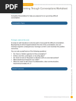 Thinking Through Conversations Worksheet